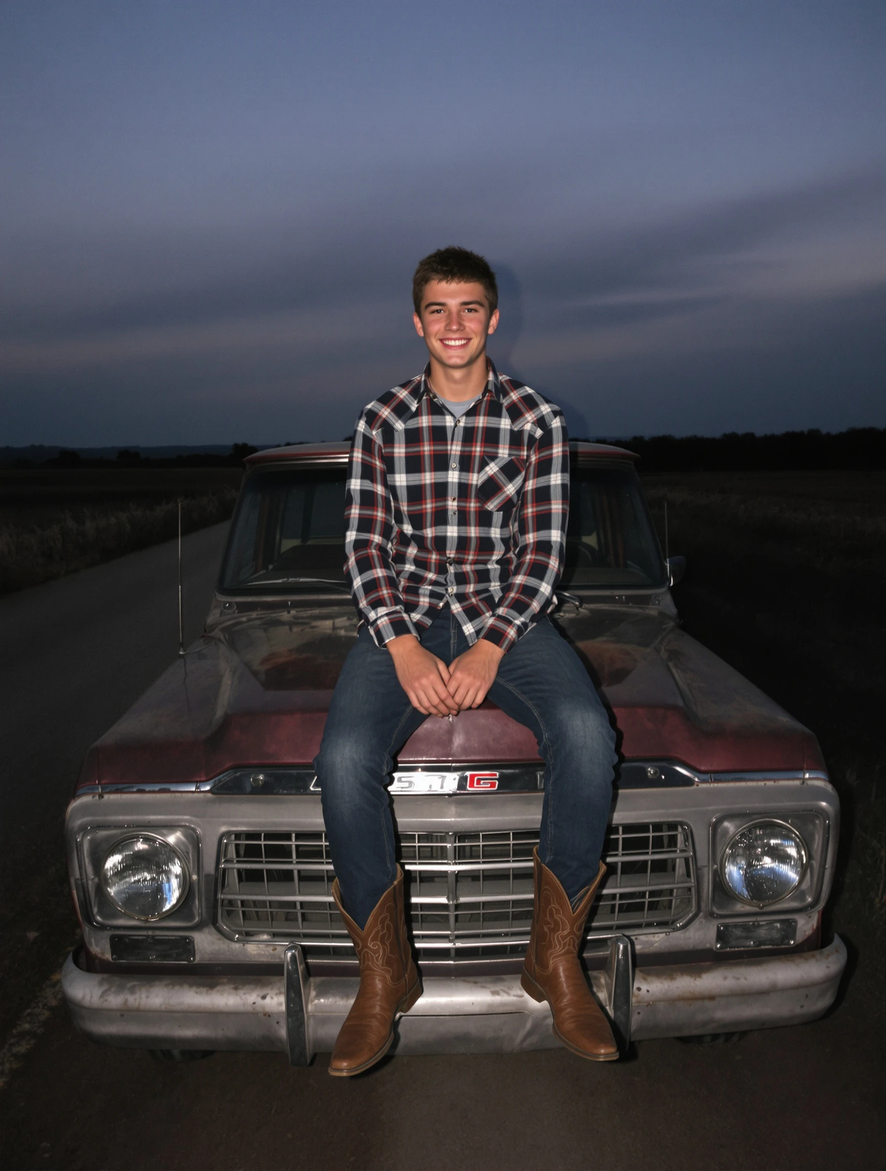 High school senior boy, 17, si
