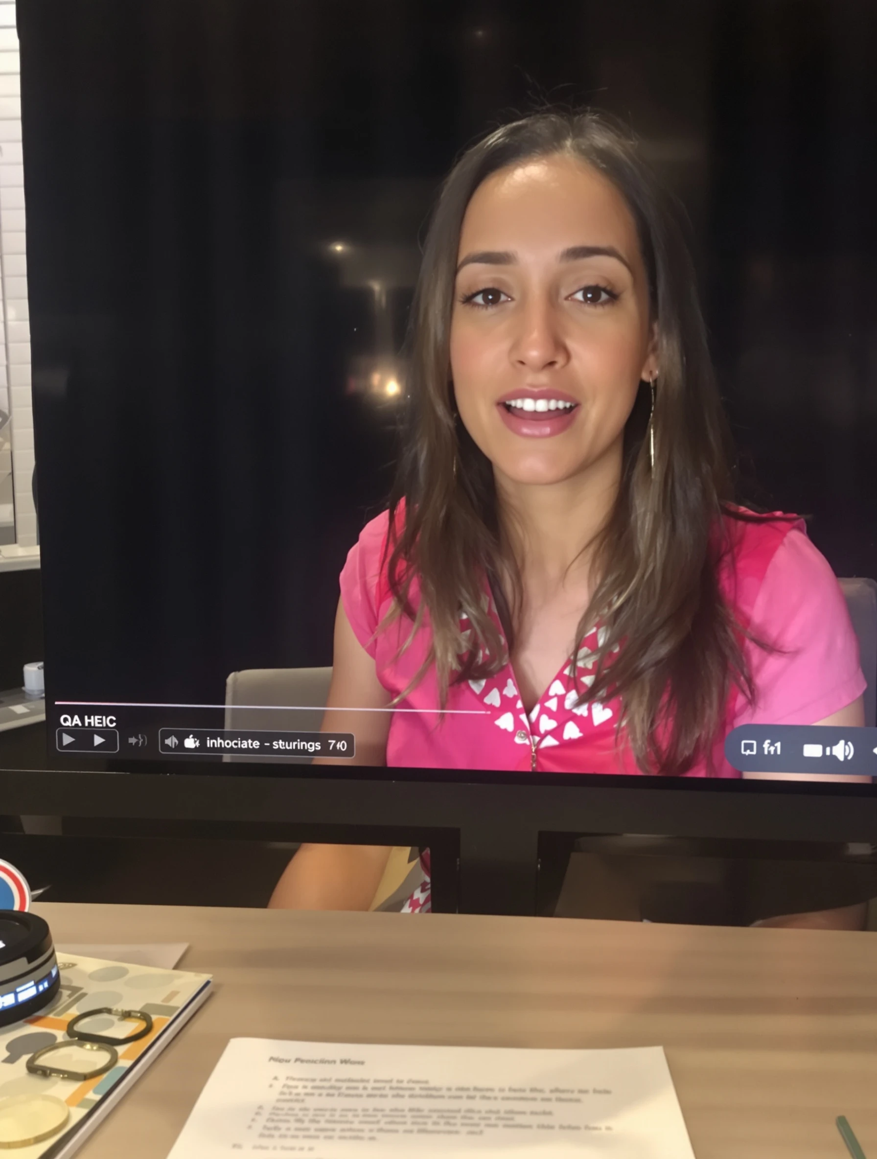 Woman answering questions in QA style video, engaging with audience. Interactive content, community engagement, authentic answers, connection building.