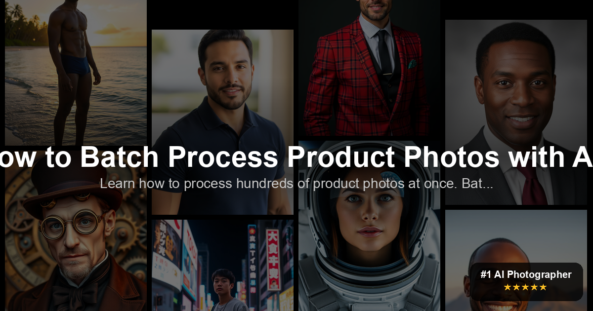 How to Batch Process Product Photos