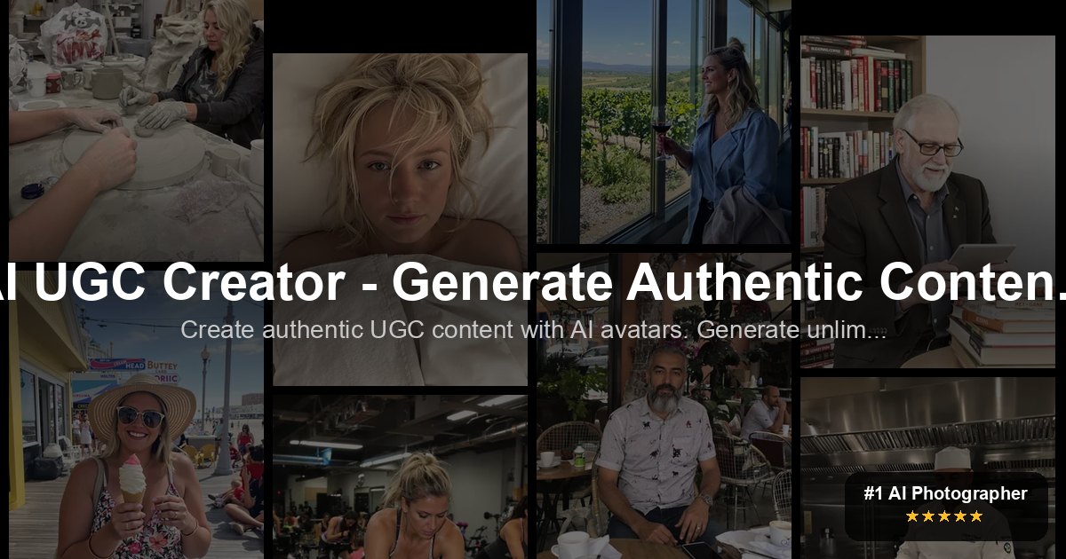 AI UGC Creator — Generate Authentic Marketing Videos & Photos | PixelPanda