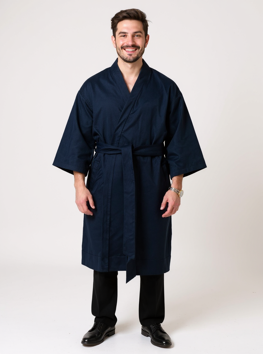 David wearing product